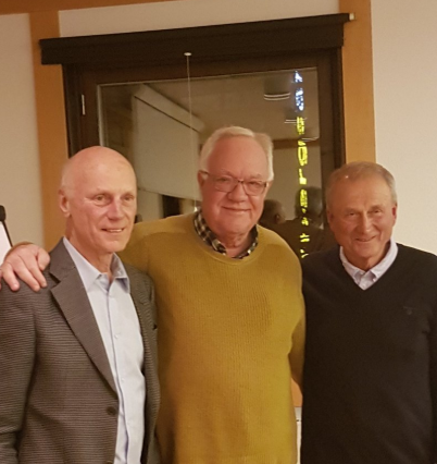 Lennart Persson flankeras av Stig H Johansson och Olle Goop